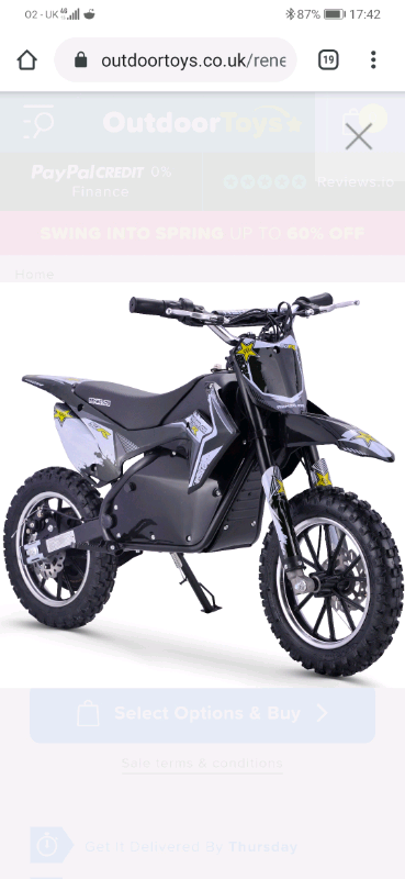 electric dirt bike gumtree